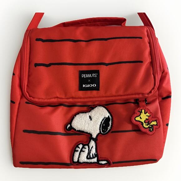 Snoopy Lunch Bag Peanuts X Igloo Cooler 10x8 - Picture 1 of 7